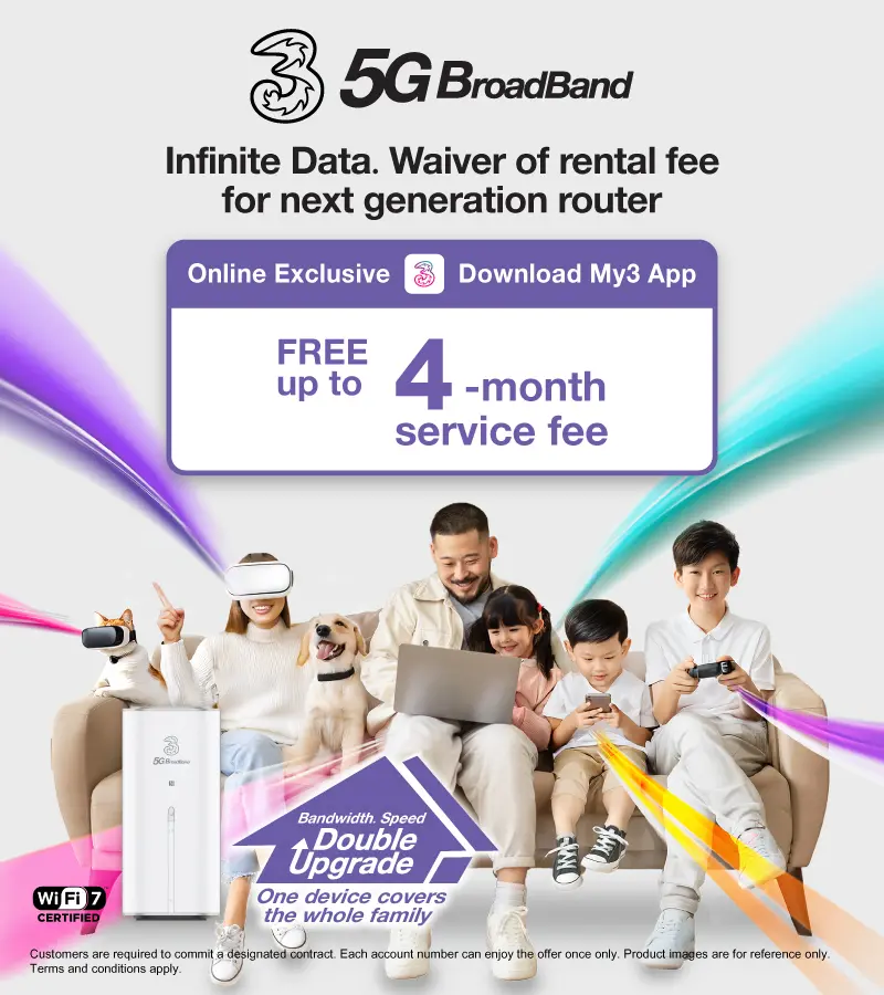 Limited-time FREE up to 4-month and router rental fee wavier!
