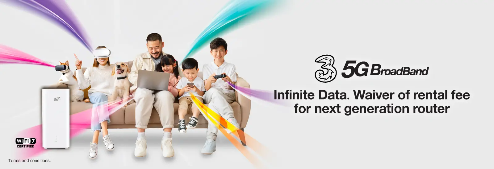 Limited-time FREE up to 4-month and router rental fee wavier!