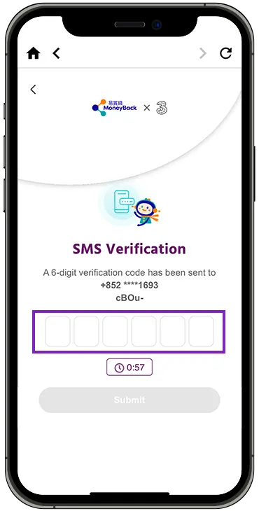 link up MoneyBack App account step 6
