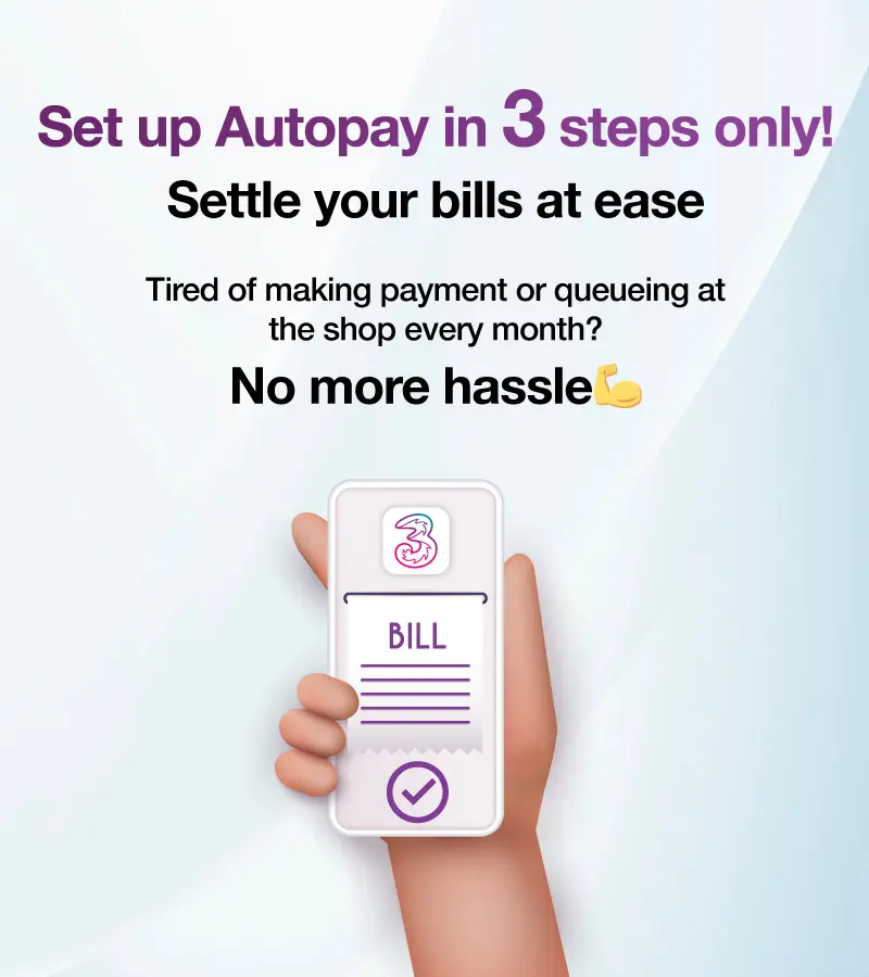 Set up Autopay in 3 steps only!