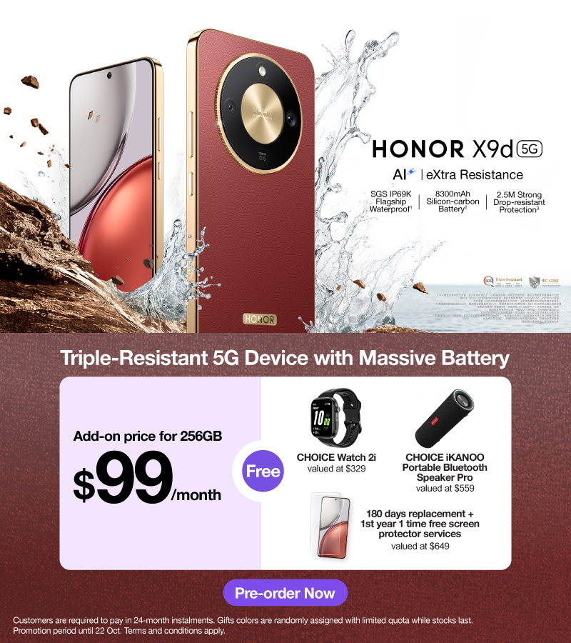 Add-on as low as $99/mth upon SIM Subscription / contract renewal