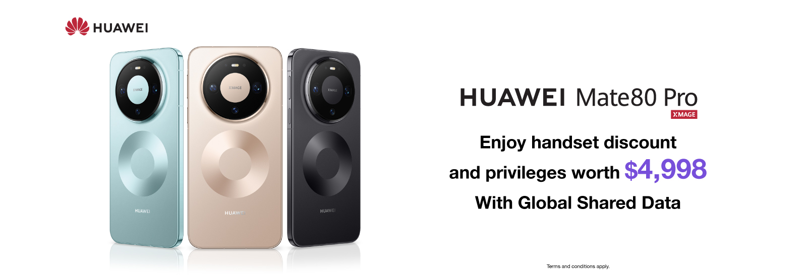 WORLD PLAN monthly Plan - Subscription to enjoy HK and Global Shared Data, roaming voice minutes and Handset discount and Privileges worth $7,396