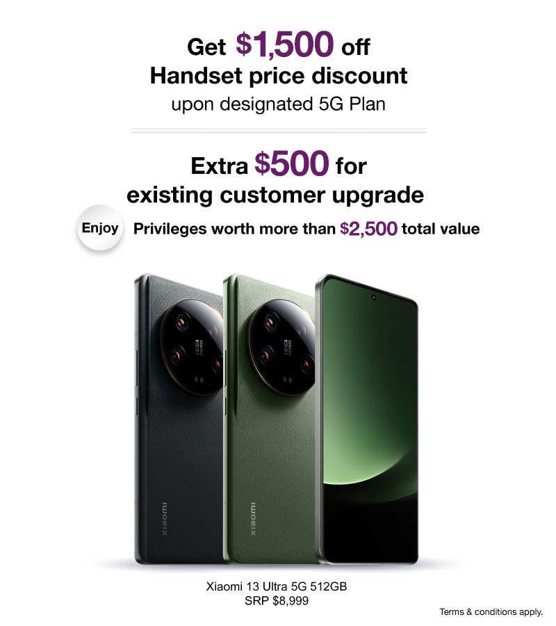 Subscribe Handset Voucher Plan to enjoy up to $3,000 value. Free delivery.