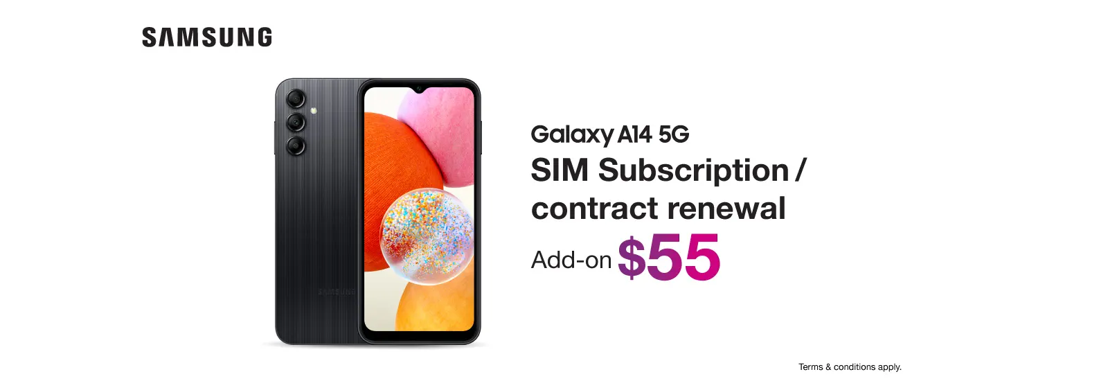 $55/mth Add-on Offer upon SIM Subscription / contract renewal. Free delivery!