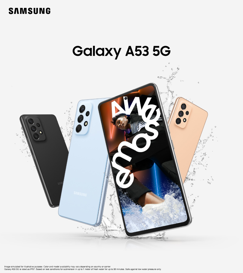 $0 Handset price, Monthly fee $288 to enjoy Samsung Galaxy A53 5G. Free delivery.
