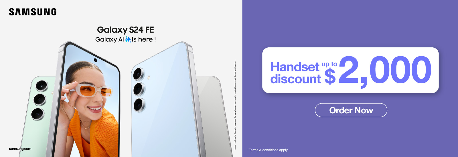 $1,500 discount upon designated Handset Plan subscription