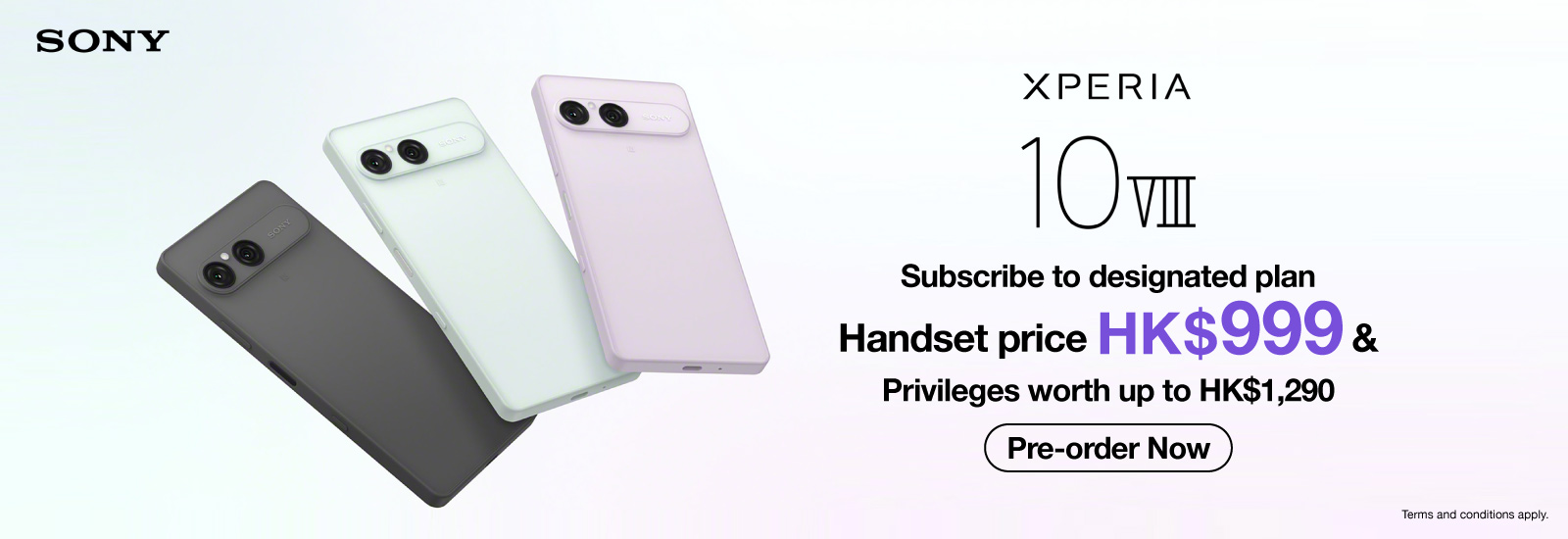 Enjoy as low as HK$999 handset price upon Tactical Handset Plan Subscription.