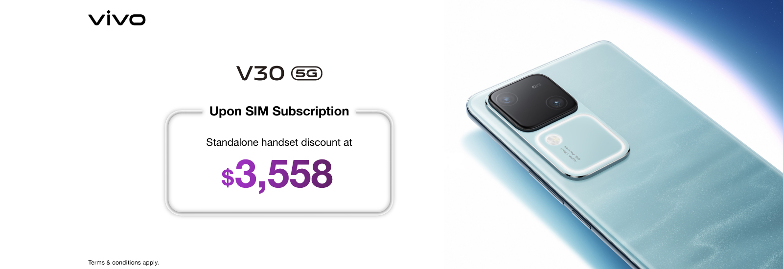 Handset special price at $3,558 upon SIM Subscription / contract renewal