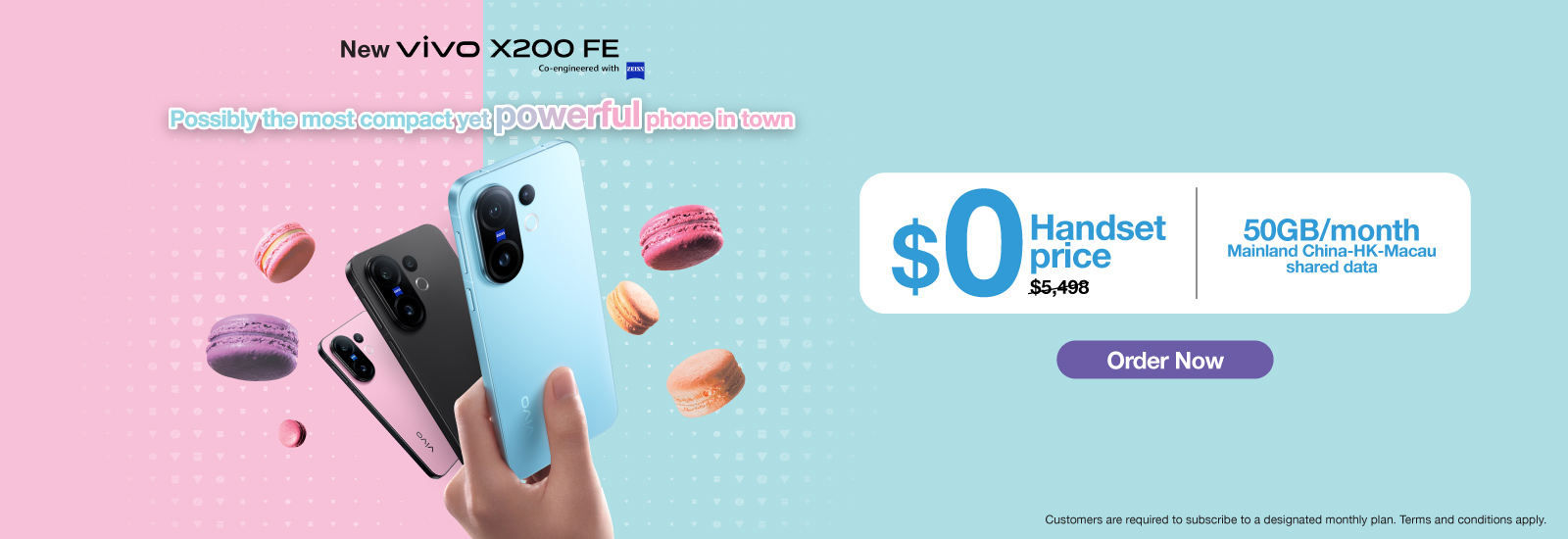 Enjoy $0 handset price upon Tactical Handset Plan Subscription