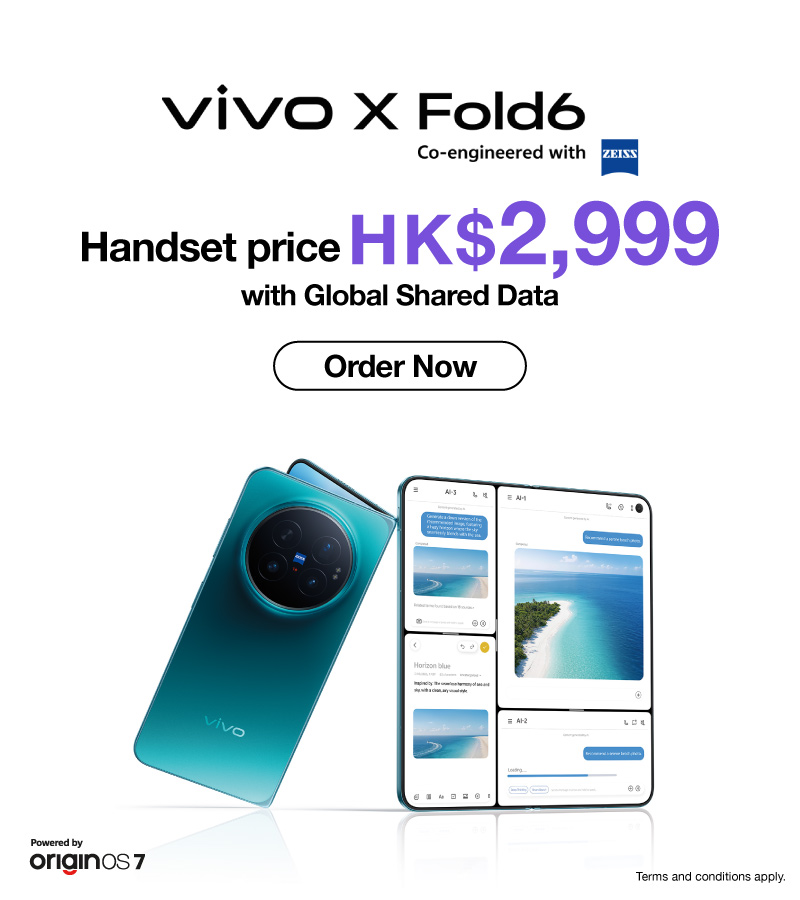 [New] WORLD PLAN monthly Plan - Subscription to enjoy HK and Global Shared Data, roaming voice minutes and handset price HK$2,999