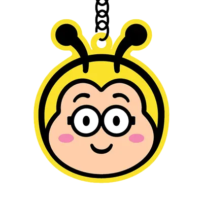 HoneyBee Big Head keychain