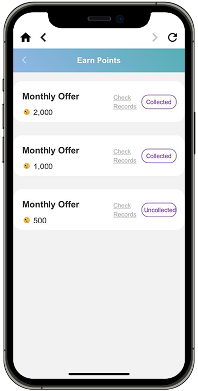 How to earn MoneyBack Points Step 2