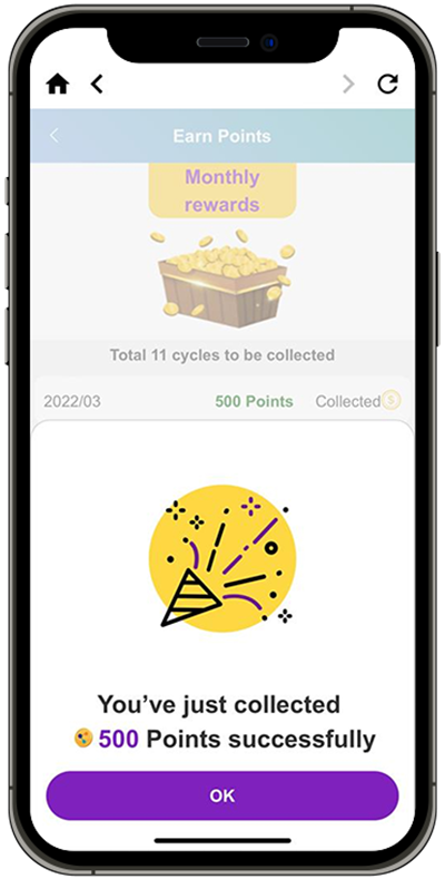 How to earn MoneyBack Points Step 3