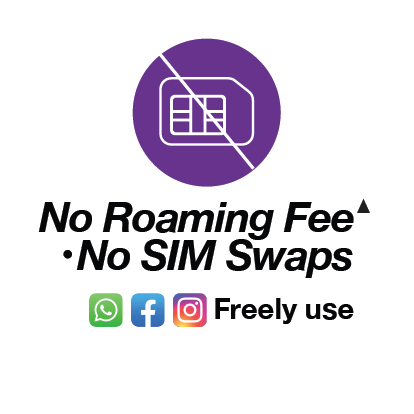 No Roaming Fee. No Sim Swaps